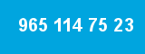 965 114 75 23 965 114 75 23